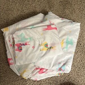 Pillowfort Pink and Yellow Sheets Vibrant Bedding